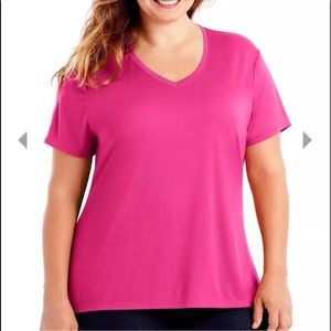 JMS / just my size COOL DRI  v neck top T SHIRT